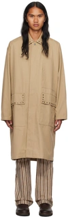 Cmmn Swdn Beige Callum Mac Coat In Beige