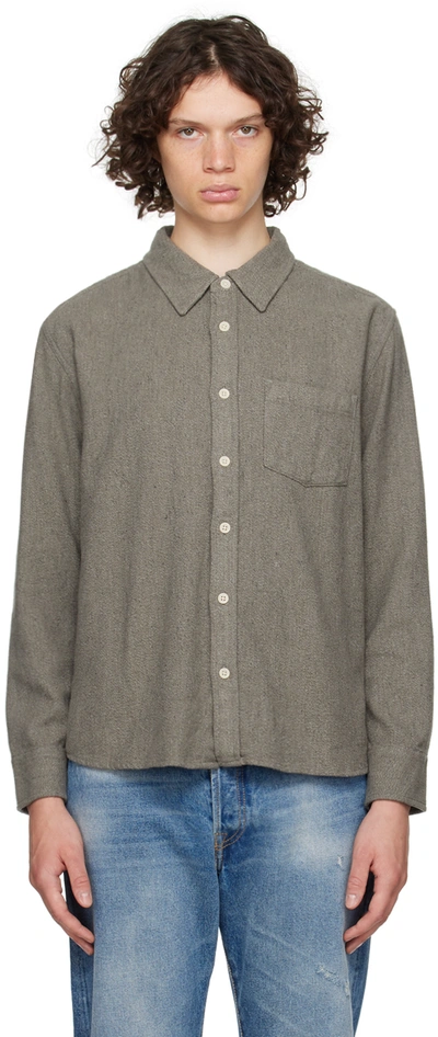 Corridor Gray Button Shirt In Gry - Grey