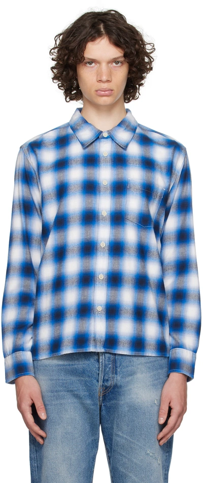 Corridor Blue Check Shirt In Nvy - Navy