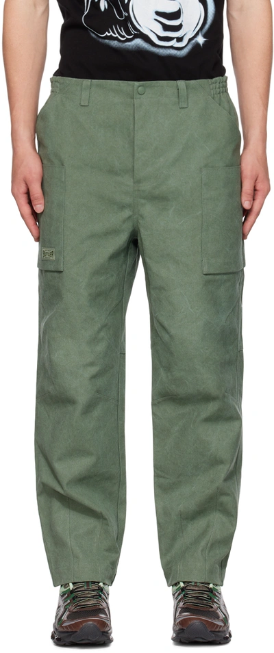 Butler Svc Green Back Country Cargo Trousers In Duck Green