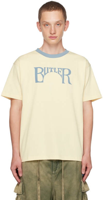Butler Svc Beige Printed T-shirt In Ivory