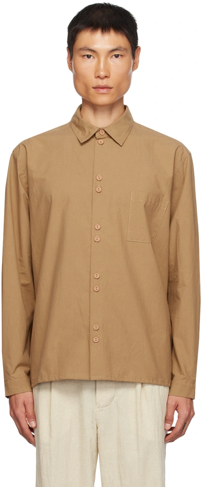 Xenia Telunts Tan Daily Shirt In Sand