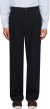 XENIA TELUNTS BLACK TYPEWRITER TROUSERS