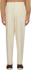 XENIA TELUNTS BEIGE TYPEWRITER TROUSERS