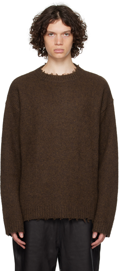 Frei-mut Brown Hooks Sweater In Fm-kn03-aw23