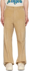 PALM ANGELS BEIGE TRIM TROUSERS