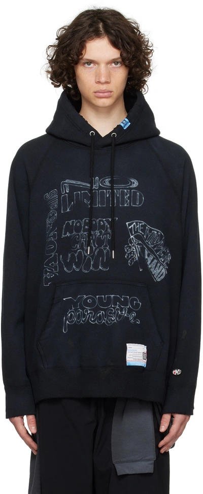 Miharayasuhiro Man Black Sweatshirts