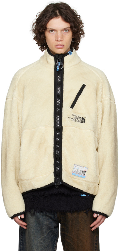 Miharayasuhiro Off-white Zip Jacket In Ivory