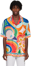 Casablanca Lapel Short-sleeved Shirt In Multi