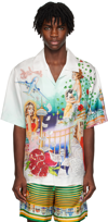 Casablanca La Liaison Silk Twill Shirt In Multicolor