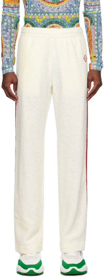 Casablanca Off-white Striped Sweatpants In Off White
