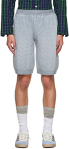 MERYLL ROGGE BLUE DRAWSTRING SHORTS