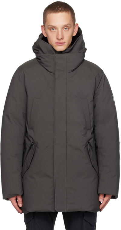 Mackage Gray Edward 2-in-1 Down Parka In Carbon