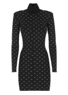 Elisabetta Franchi Dress With Strass In Black