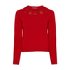 VALENTINO OPEN-WORK SWEATER WITH BOWS