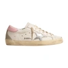 Golden Goose Women's Super-star Low Top Sneakers In White_silver_ice_orchid_pink