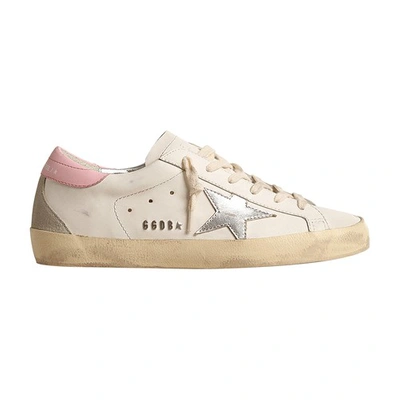 Golden Goose Women's Super-star Low Top Sneakers In White/silver