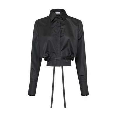 Patou Cropped Link Blouse In Black