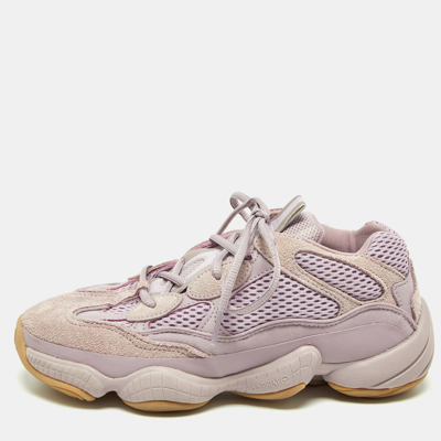 Pre-owned Yeezy X Adidas Purple Suede And Mesh Yeezy 500 Soft Vision Trainers Size 38