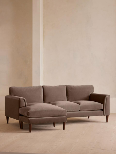 Soho Home Reya Chaise-end Sofa In Gray