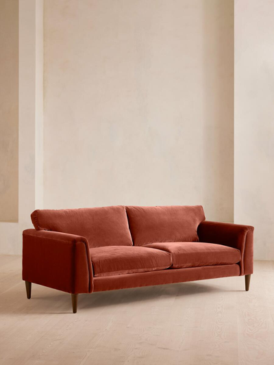 Soho Home Reya Three Seater Sofa In Red