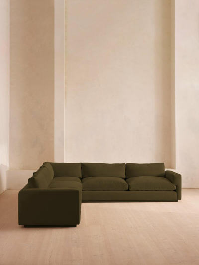 Soho Home Mossley Corner Sofa In Green