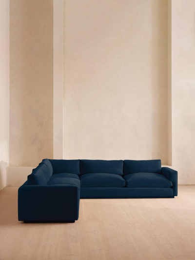 Soho Home Mossley Corner Sofa In Blue