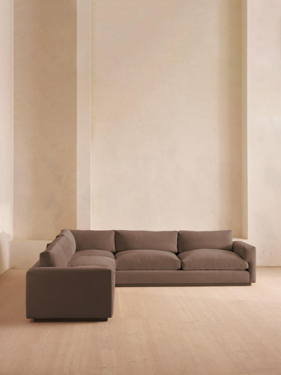 Soho Home Mossley Corner Sofa In Brown