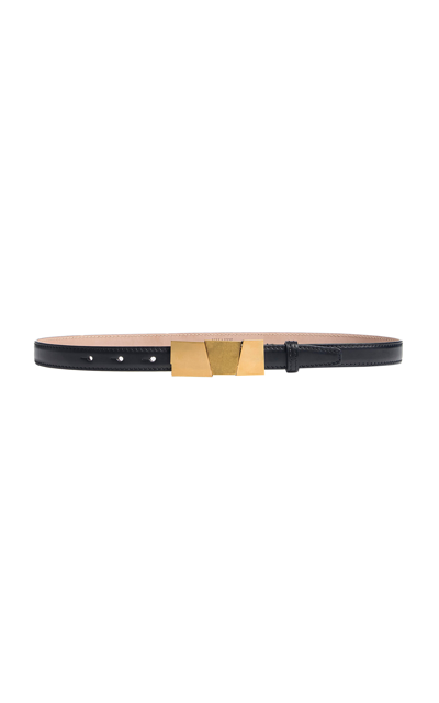 Khaite Axel Antique Gold Leather Belt