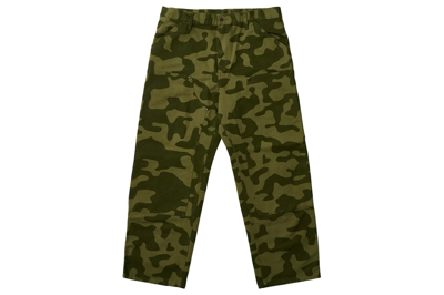 Pre-owned Palace X Carhartt Wip Double Knee Pant Dollar Green