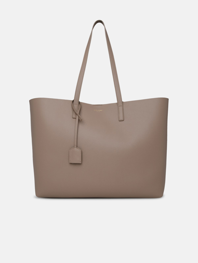 Saint Laurent Beige Leather Shopping Bag