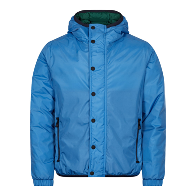 Moncler Rosiere Reversible Padded Jacket In Blue