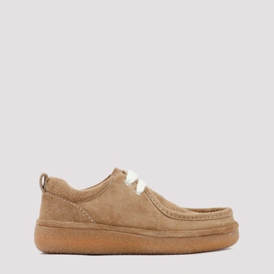 Ami Alexandre Mattiussi Suede Desert Boots In Champagne