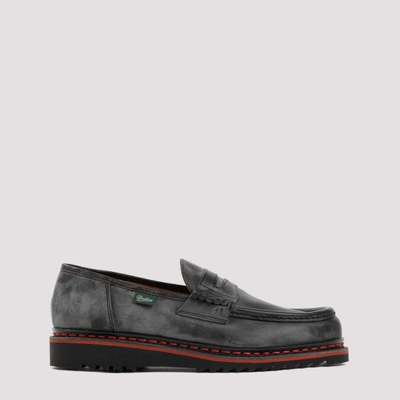 Paraboot Reims Rouge Loafers In Noir