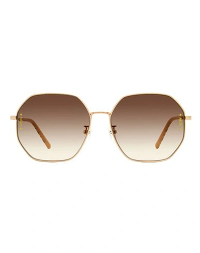 Mcm Square Polygon 165slb Sunglasses Woman Sunglasses Pink Size 60 Metal, Acetate