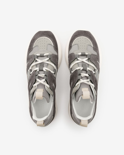 Isabel Marant Kindsay Leather Sneakers In Grey