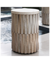 Global Views Round Teeter Totter Stone Table