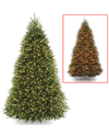 National Tree Company 10ft Dunhill Fir Hinged Tree With 1200 Low Voltage Lights