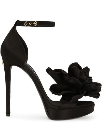 DOLCE & GABBANA KEIRA PLATFORM HEEL SANDALS