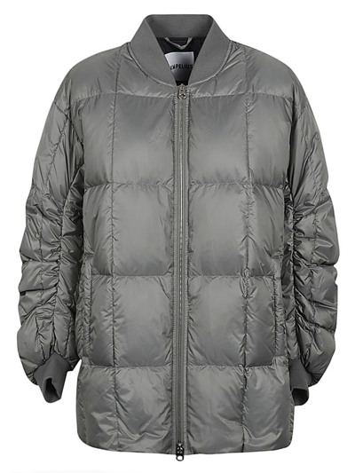 Lempelius Midi Down Jacket In Grey