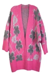 SAACHI FIORE FLORAL OPEN FRONT CARDIGAN
