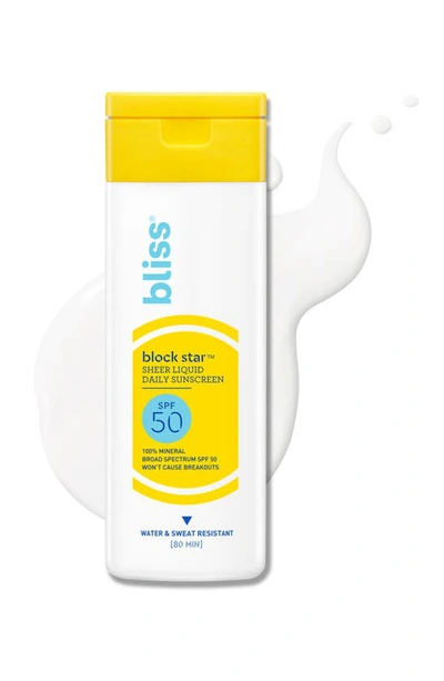 Bliss Block Star™ Sheer Daily Mineral Spf 50 Suncreen In Neutral