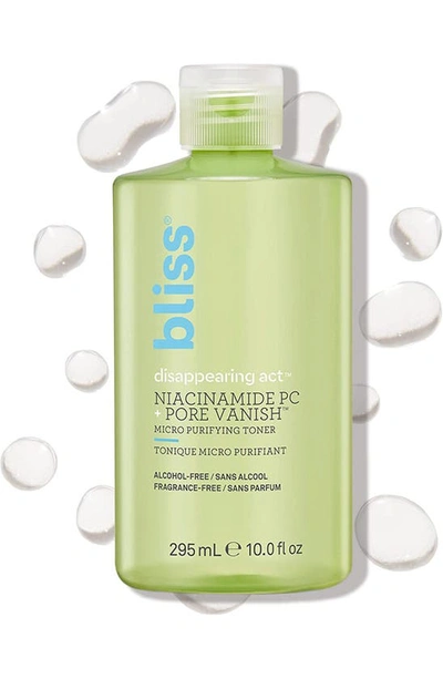 Bliss Disappearing Act Purifying Toner With Niacinamide In Neutral