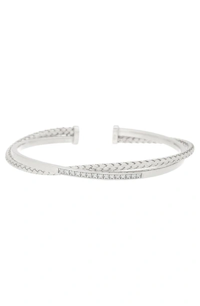 Meshmerise Diamond Bangle Bracelet In Metallic