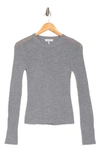 Rag & Bone Emily Ribbed Wool Sweater In Light Grey