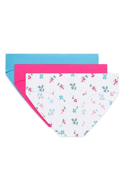 Aqs 3-pack Assorted Seamless Bikini Underwear In Pink