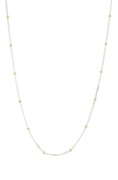 Argento Vivo Sterling Silver Station Chain Necklace In White