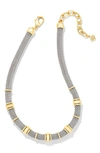 Kendra Scott Maya Mesh Chain Necklace In Mixed Metal
