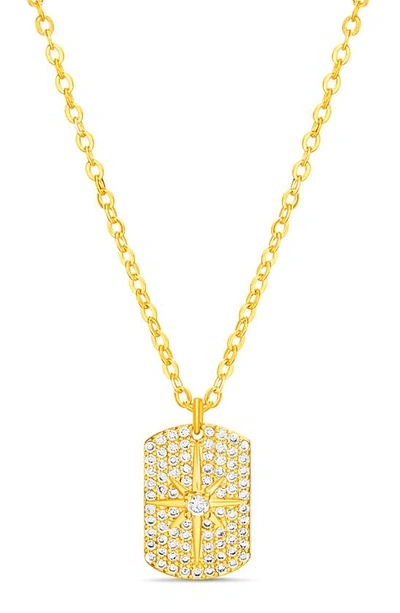Nes Jewelry Paige Harper Pavé Pendant Necklace In Gold