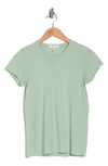 Rag & Bone Core Crewneck Cotton T-shirt In Ltgrn
